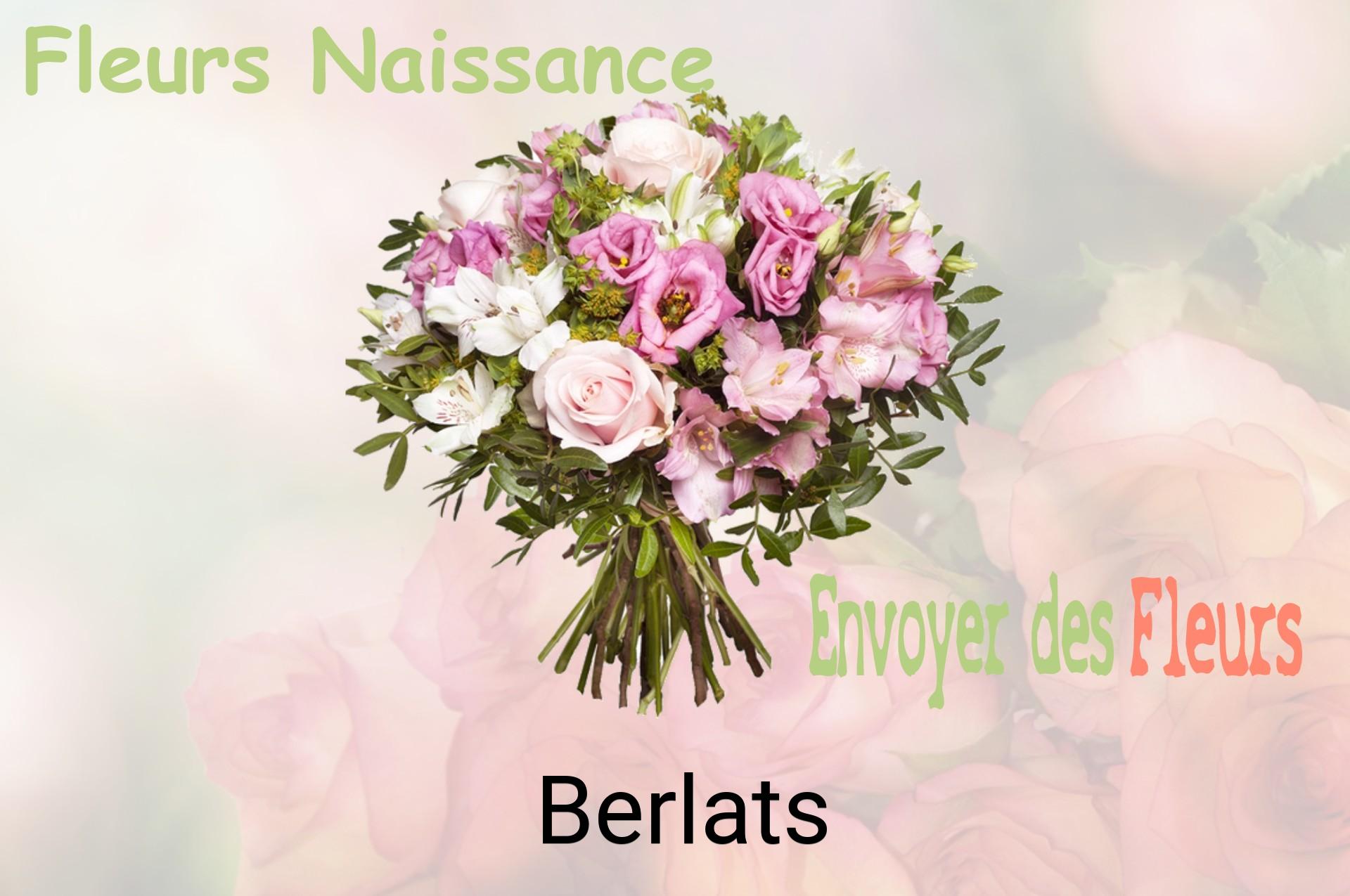 Bouquet de fleurs de naissance livré à Berlats